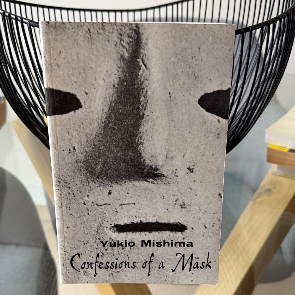 new directions Book Cover - Black and White 'Confessions of a Mask'
